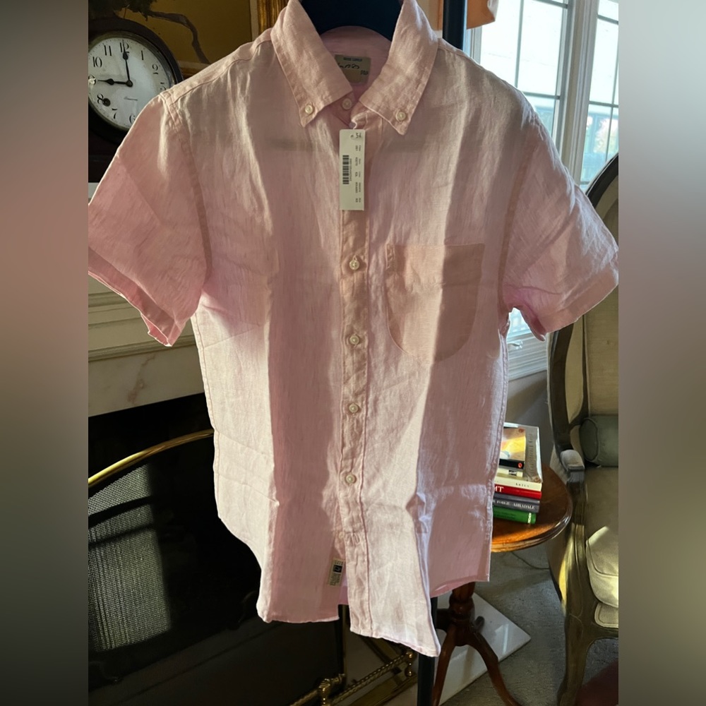 Brand new with tags J Crew Irish Linen Short Sleeve Button Down